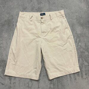 Polo Ralph Lauren Shorts Boys size 20 Khaki Beige Classic Chino Flat Front
